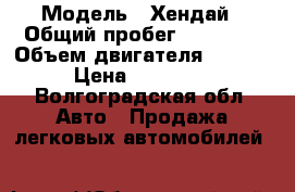  › Модель ­ Хендай › Общий пробег ­ 60 000 › Объем двигателя ­ 1 500 › Цена ­ 265 000 - Волгоградская обл. Авто » Продажа легковых автомобилей   